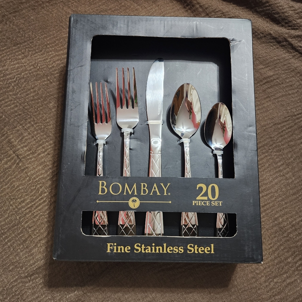 Bombay Stainless Steel Cutlery Set - Silver